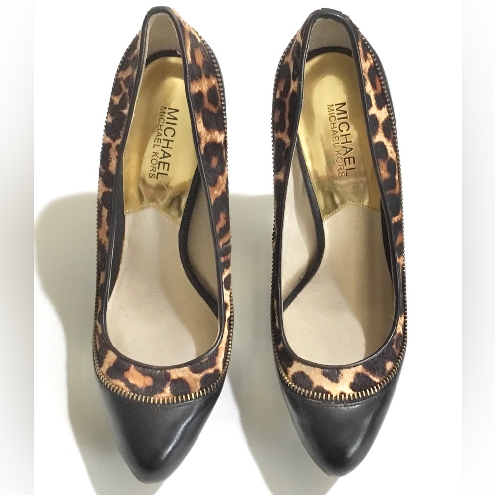 Michael Kors Leather Haya Heels